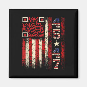 Imã Engraçado Qr Scan Me Presidente Trump 4547 Trump D