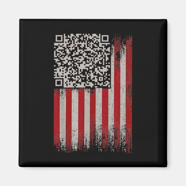 Imã Engraçado Qr Trump Dance Code (Frente)