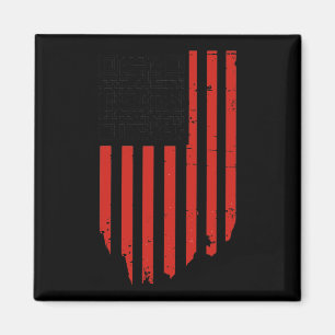 Imã Engraçado Qr Trump Dance Code Vermelho e Branco