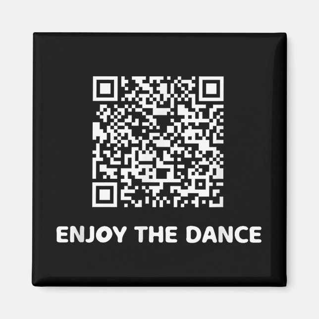 Imã Engraçado Qr Trump Dancing Interative Code (Frente)
