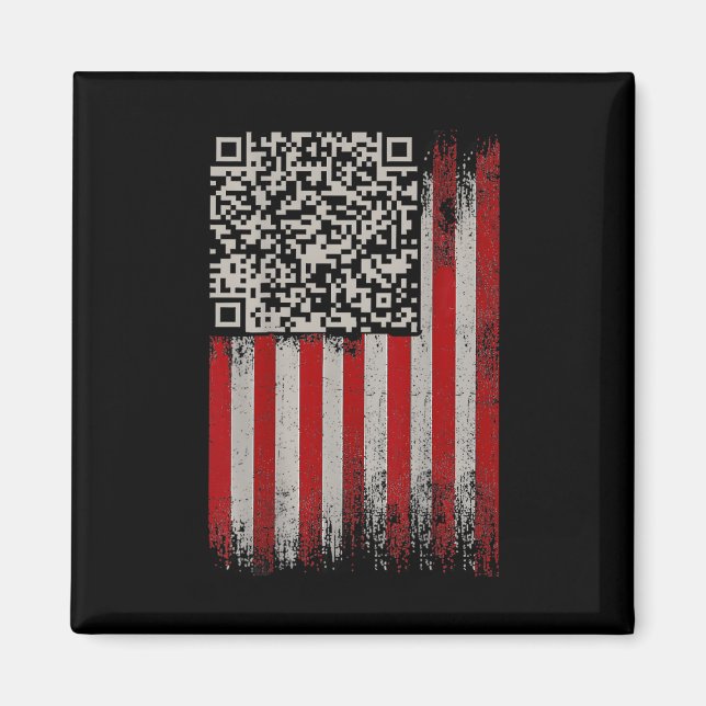 Imã Engraçado Qr Trumps Dançando Código (Frente)