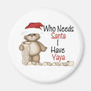 Imã Engraçado quem precisa o papai noel Yaya