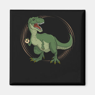 Imã Engraçado Rosquinha Dinossauro Meninos Dino Lover