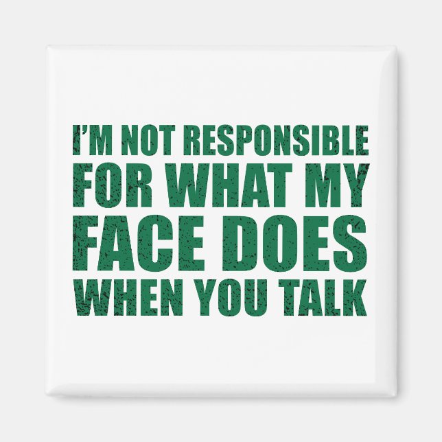 Imã Engraçado sarcástico cita humor sarcasmo introvert (Frente)