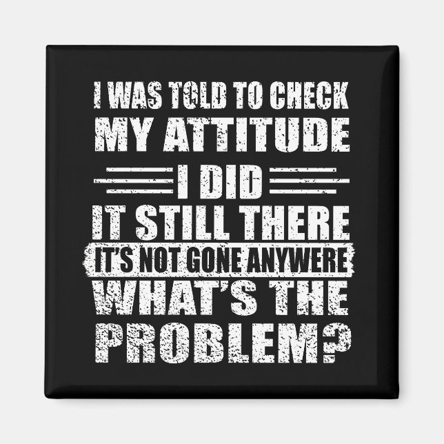 Imã Engraçado sarcástico cita humor sarcasmo introvert (Frente)