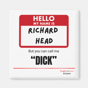Imã Engraçado Sarcástico — Olá, Meu Nome É Richard Hea
