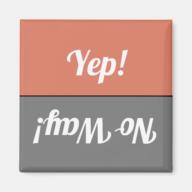 Imã Engraçado, sem chance de Cinza (Frente)