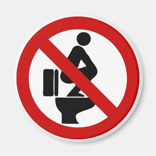 Imã Engraçado sem pés no assento ⚠ símbolo tailandês ⚠ (Frente)