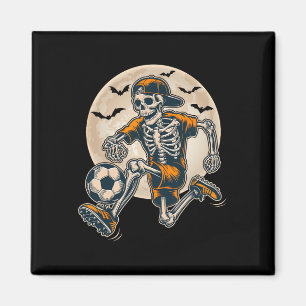 Imã Engraçado Skeleton Soccer Men Meninos Meninos Cust