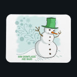 Ímã Engraçado Snowman Farta Snowflakes<br><div class="desc">Snowman Engraçado Flocos de Neve. Como Os Flocos De Neve São Feitos De Humor. Cartoon engraçado de um boneco de neve peidando flocos de neve do seu bumbum. Agora sabemos de onde vêm os flocos de neve! Design de inverno engraçado.</div>