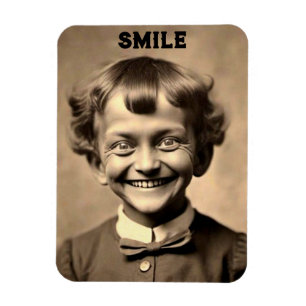 Ímã Engraçado "Sorria" Magnet