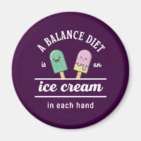 Engraçado Sorvete Diet Cote no Verão Quente