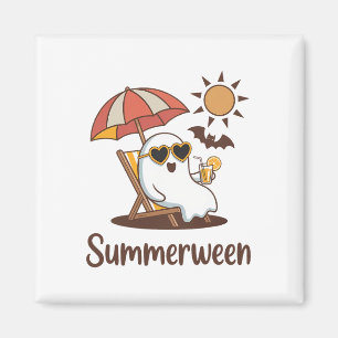 Imã Engraçado SummerEntre Cute Spooky Summer Hallowee