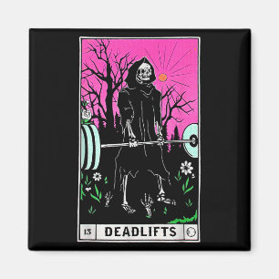 Imã Engraçado Tarot Card Deadlifos do Gym Workout Lido