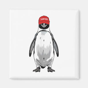 Imã Engraçado Tarrif Penguin Anti Trump