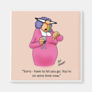 Imã Engraçado Tempo do Vinho Humor Espectices do Magne