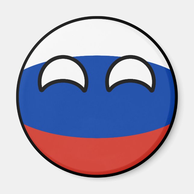 Imã Engraçado Tendência Geeky Rússia Countryball (Frente)