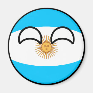 Imã Engraçado Tending Geeky Argentina Countryball