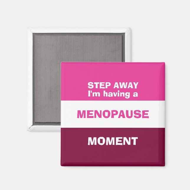 Imã Engraçado ter um momento de menopausa (Front/Back)