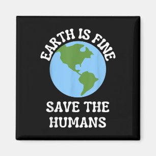 Imã Engraçado Terra Dia Planeta Proteção Ambiental Aw