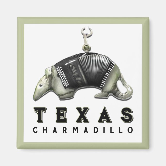 Imã Engraçado Texas Armadillo (Frente)