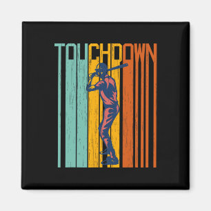 Imã Engraçado Touchdown Baseball Shirt Misturado S