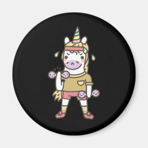 Imã Engraçado Trabalho Unicorn