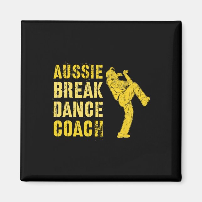 Imã Engraçado treinador australiano Breaking Dance C (Frente)