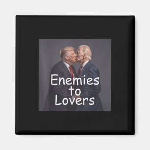 Imã Engraçado Tremor E Biden Beijando, Inimigos Para A