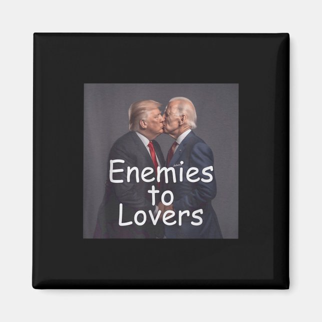 Imã Engraçado Tremor E Biden Beijando, Inimigos Para A (Frente)