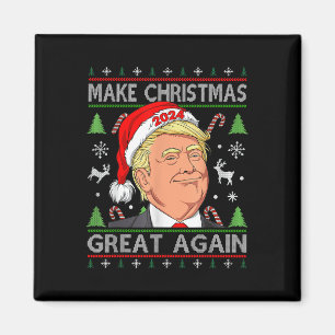 Imã Engraçado Trump 2024 Faça o Excelente de Natal nov