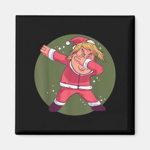Imã Engraçado Trump Dabbing Papai Noel Natal Paj