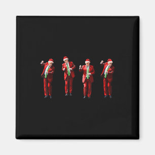 Imã Engraçado Trump Dance Papai Noel Natal
