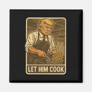 Imã Engraçado Trump Deixe-O Cozinhar