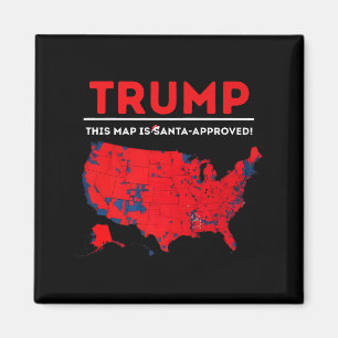 Imã Engraçado Trump Este Mapa É Aprovado Por Papai Noe