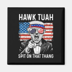 Imã Engraçado Trump Hawk Tuah - Cuspe Naquele Memória
