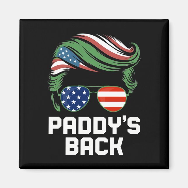Imã Engraçado Trump Paddy's Back (Frente)
