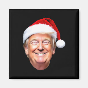 Imã Engraçado Trump Santa Hat Donald Trump Natal Novo