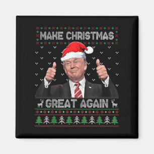 Imã Engraçado Trump Torne Excelente De Natal Novamente