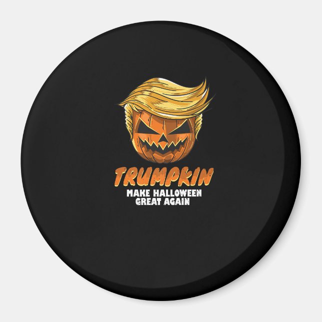 Imã Engraçado Trumpkin Torne O Excelente De Halloween  (Frente)