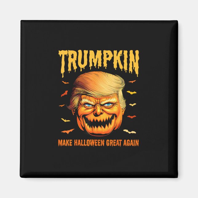 Imã Engraçado Usa Pumpkin Trumpkin Faz Excelente De Ha (Frente)