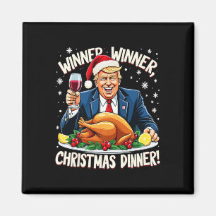 Imã Engraçado Vencedor do Trump Janto de Natal Xmas Me