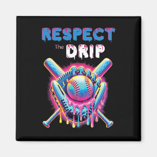 Imã Engraçado Vender Dripe De Sorvete Respeite O Dri