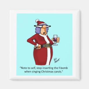 Imã Engraçado vinho de Natal