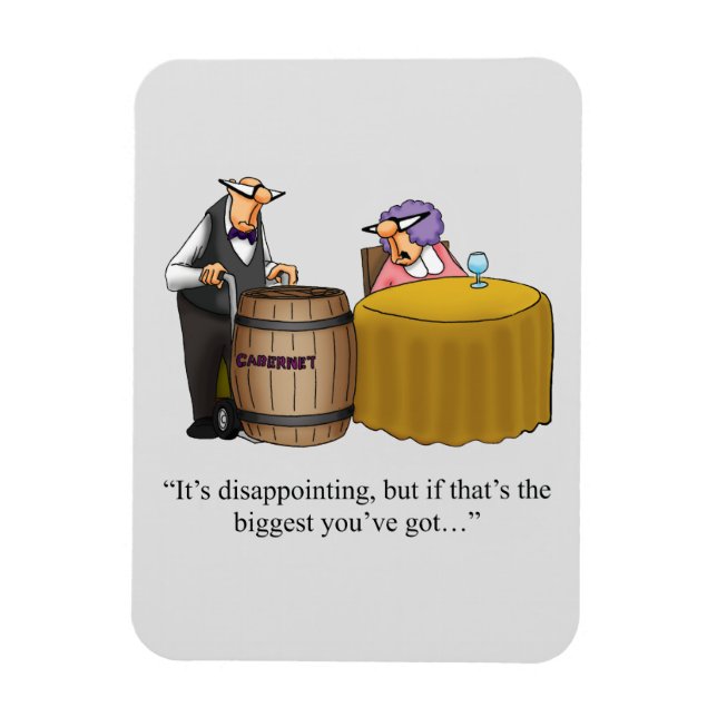 Ímã Engraçado vinho Humor Magnet Presente (Vertical)
