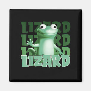 Imã Engraçado Weircore Animal Men Lizard Lizard Liz
