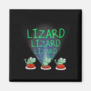 Imã Engraçado Weircore Animal Men Lizard Lizard Liz