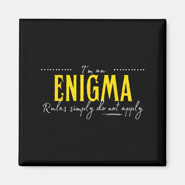 Imã Enigma, As Regras Simplesmente Não Se Aplicam  (Frente)
