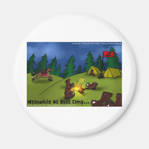 Imã Enquanto isso @ Boot Camp Camisetas Engraçadas Car