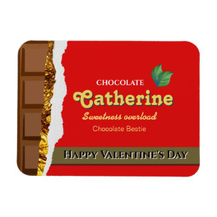 Ímã Enrolador vermelho doce de chocolate embrulho de s